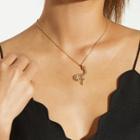 Shein Metal Snake Pendant Chain Necklace