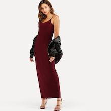 Shein Cold Shoulder Solid Dress