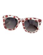 Shein Red Square Shaped Sunglasses