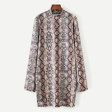 Shein Snakeskin Print Tunic Dress