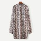 Shein Snakeskin Print Tunic Dress