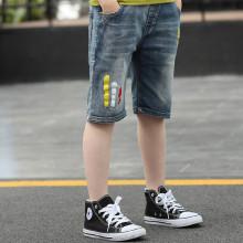 Shein Boys Colorful Print Denim Shorts