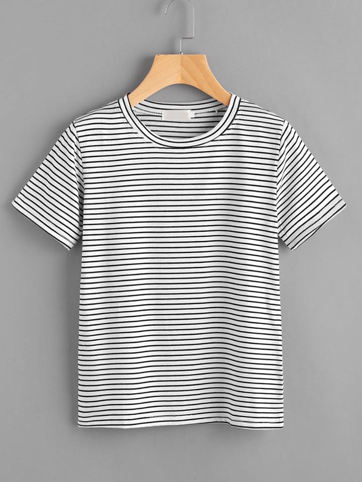 Shein Striped Tee