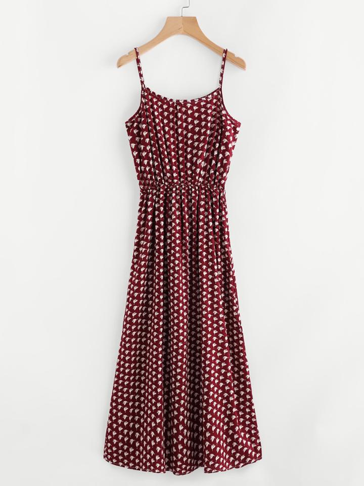 Shein Seamless Pattern Cami Dress