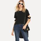 Shein Cut Out High Low Tee