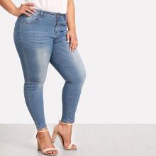 Shein Plus Rhinestone Embellished Jeans