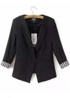 Rosewe Elegant Turndown Collar Three Quarter Sleeve Woman Blazer