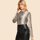 Shein 80s Ruched Front Bodycon Pu Skirt