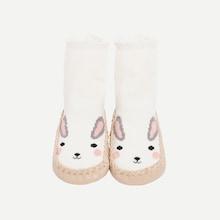 Shein Baby Rabbit Pattern Cartoon Knit Slippers