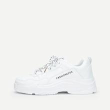 Shein Men Lace-up Chunky Trainers