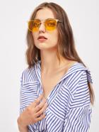 Shein Top Bar Tinted Lens Sunglasses