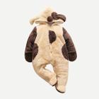 Shein Baby Pom Pom Detail Hooded Jumpsuit