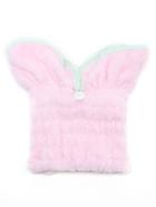 Shein Ruffle Trim Rabbit Ear Shower Cap