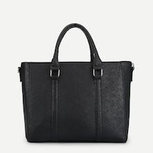 Shein Pu Satchel Bag With Adjustable Strap
