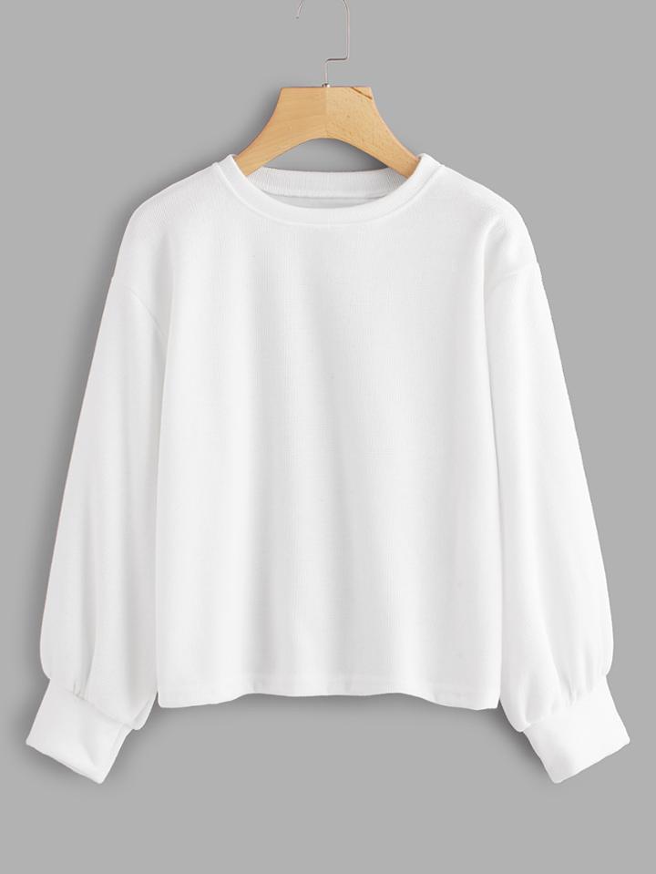Shein Lantern Sleeve Pullover