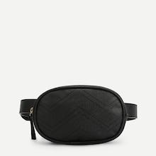 Shein Chevron Design Pu Bum Bag