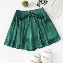 Shein Satin Drawstring Waist Shorts