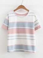 Shein Wide Striped T-shirt