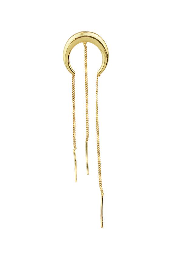 Shein Gold Long Chain Drop Earrings