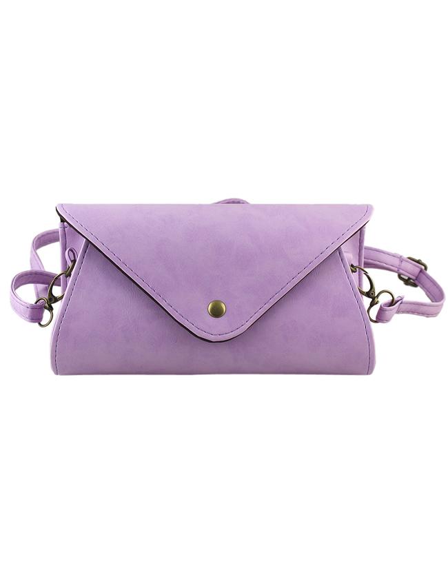 Shein Purple Pu Leather Lady Handbag