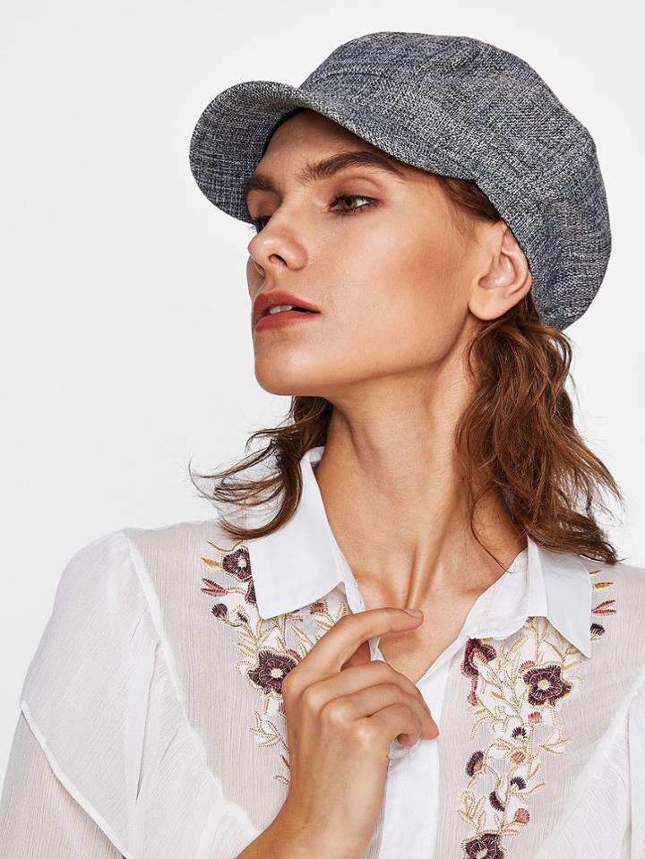 Shein Linen Octagonal Cap