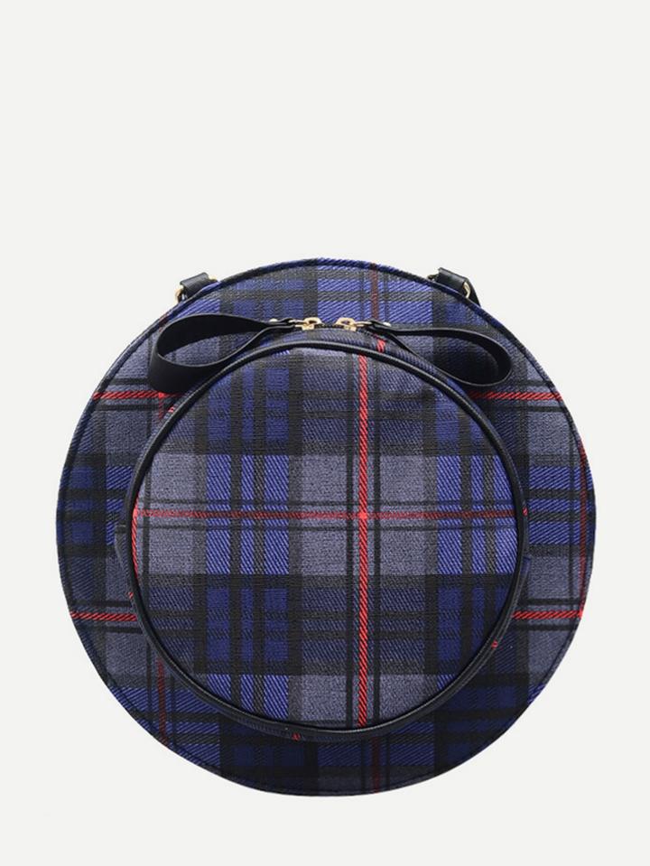 Shein Hat Design Plaid Crossbody Bag