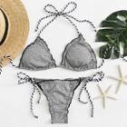 Shein Lettuce Trim Bikini Set