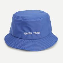 Shein Embroidered Letter Bucket Hat