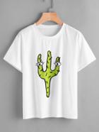 Shein Cactus Print Tee