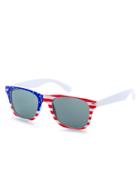 Shein Usa Flag Frame Wayfarer Style Sunglasses
