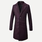 Shein Men Single Breasted Marled Coat