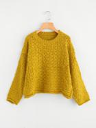 Shein Crochet Pattern Pullover Sweater