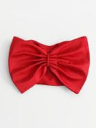 Shein Bow Decor Zipper Bandeau