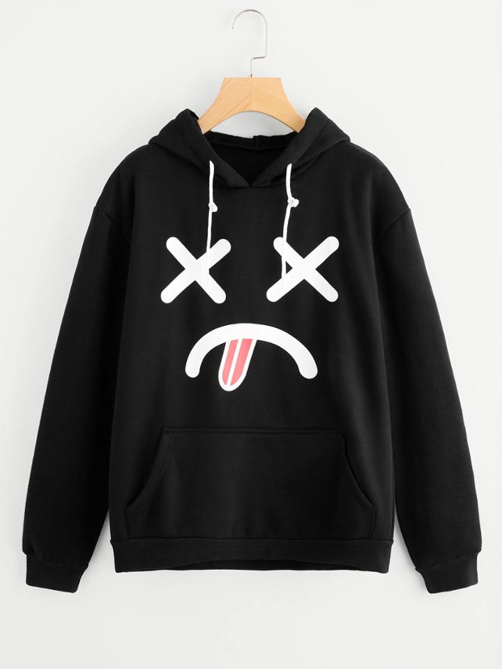 Shein Graphic Print Hoodie