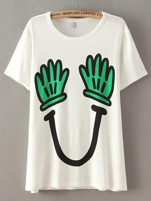 Shein Tee With Cactus Print