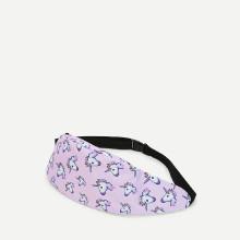Shein Unicorn Print Bum Bag