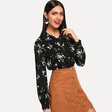 Shein Calico Print Buttoned Shirt