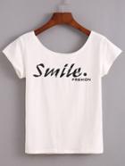 Shein Letter Print T-shirt