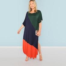 Shein Plus Cut And Sew Split Hem Dress