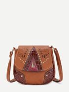 Shein Metal Detail Cut Out Pu Cross Body Bag