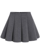 Shein Grey Casual Flare Mini Skirt