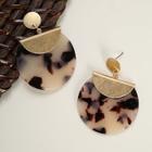 Shein Marble Effect Round Earrings