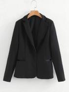 Shein Contrast Piping Tailored Blazer