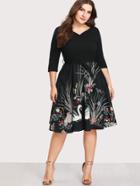 Shein V Neckline Combo Dress