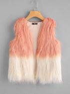 Shein Two Tone Faux Fur Vest