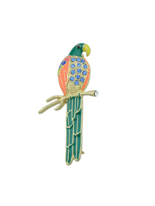 Shein Enamel Bird Shape With Rhinestone Brooches