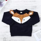 Shein Toddler Boys Fox Pattern Sweatshirt
