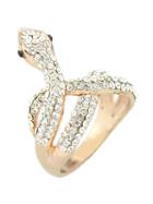 Shein Gold Diamond Snake Ring