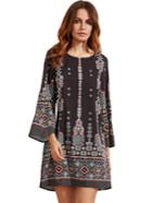 Shein Aztec Print Loose Dress