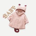 Shein Girls Cartoon Hooded Coat